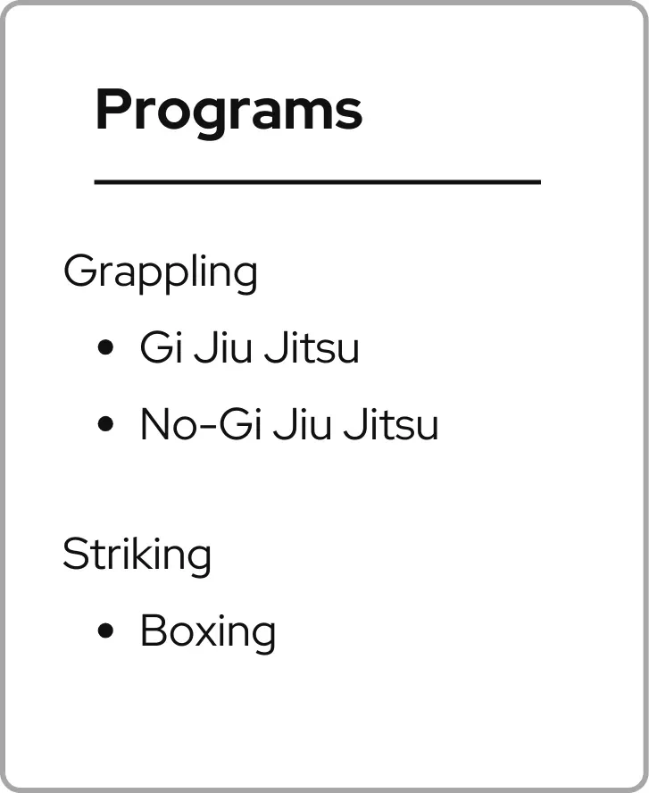 AMP Mixed Martial Arts facility image