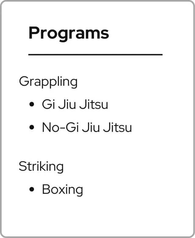 AMP Mixed Martial Arts facility image