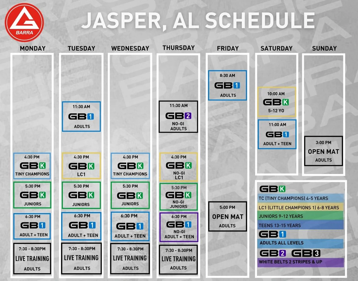 Gracie Barra Jasper facility image