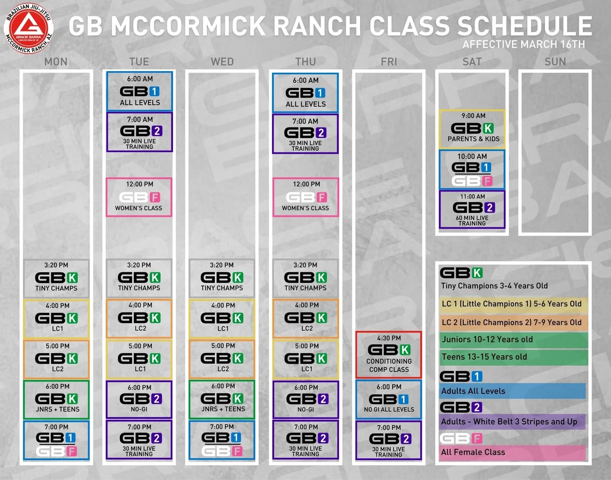 Gracie Barra McCormick facility image