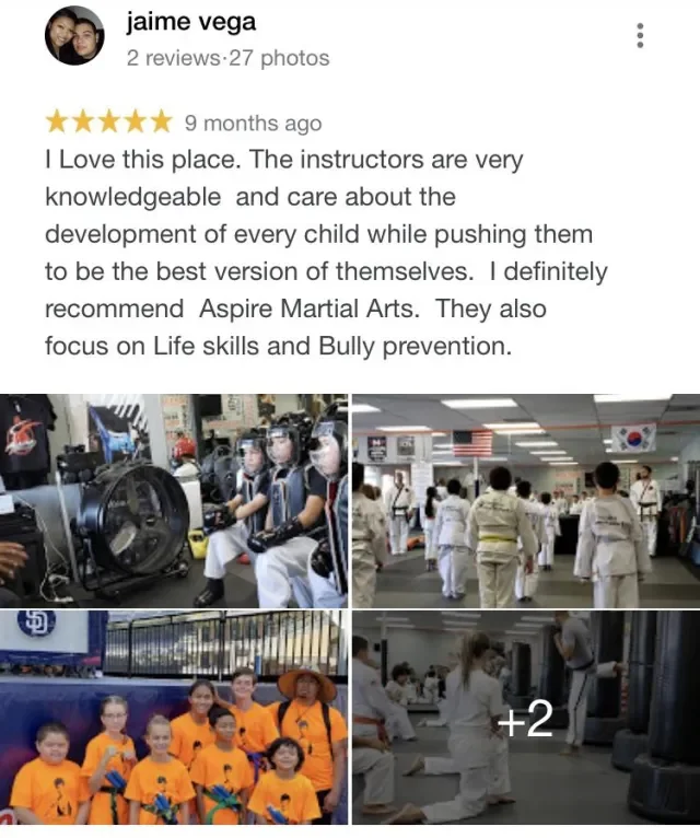 Aspire Martial Arts San Diego / El Cajon academy photo