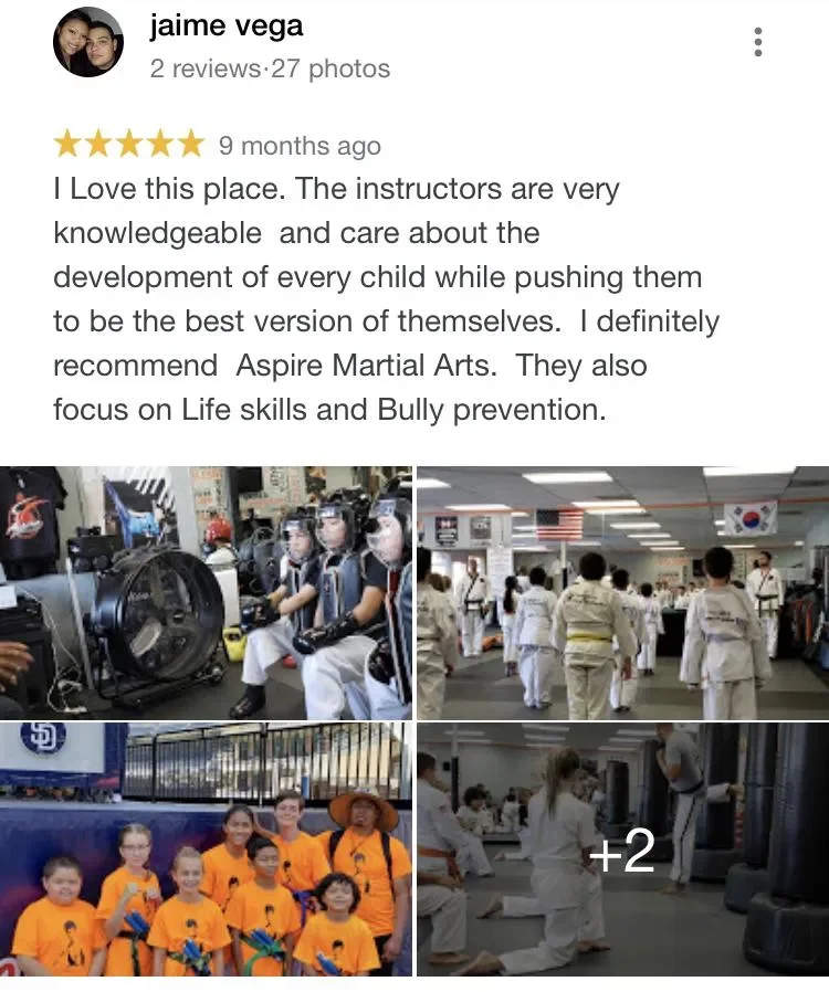 Aspire Martial Arts San Diego / El Cajon academy photo
