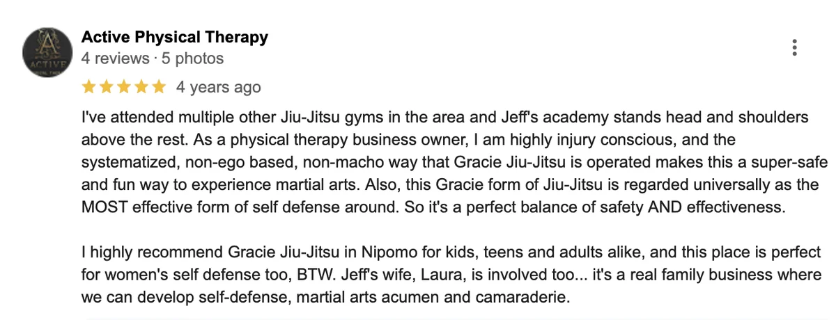 Gracie Jiu-Jitsu Nipomo academy photo