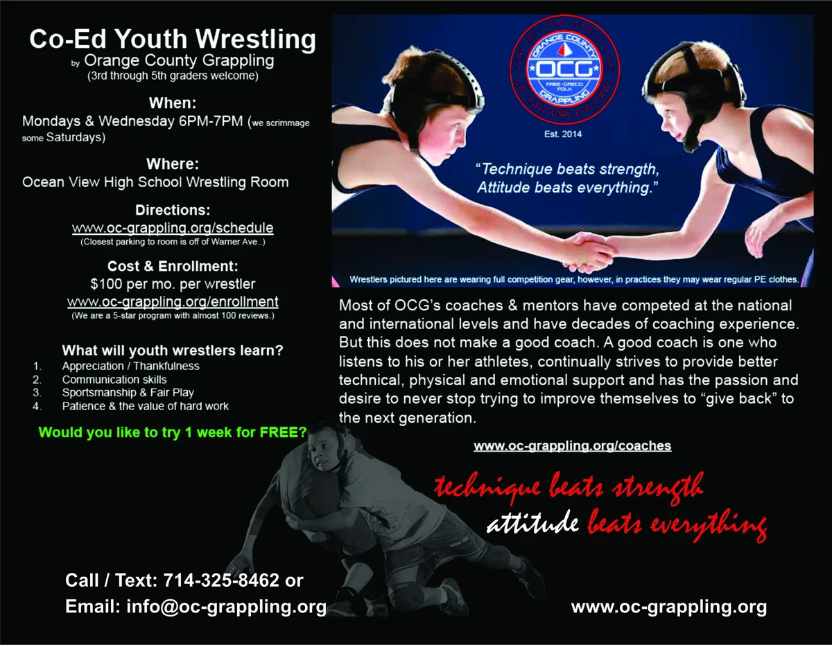 Orange County Grappling (“OCG”) academy photo