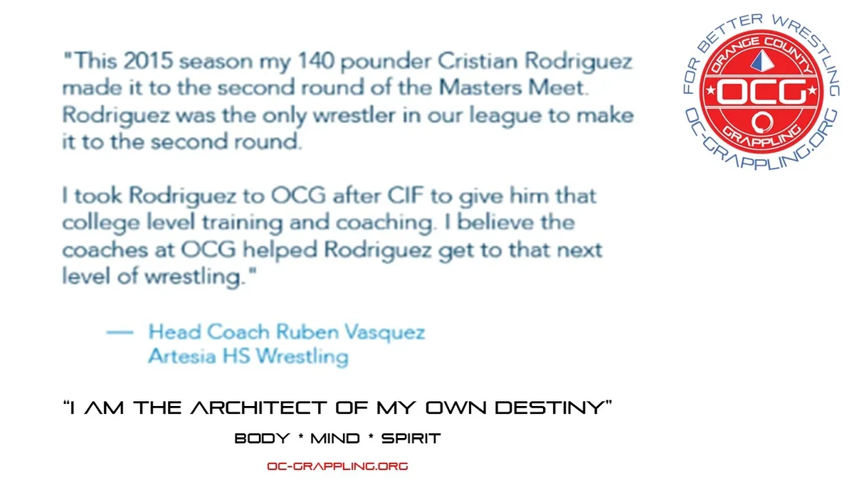 Orange County Grappling (“OCG”) academy photo