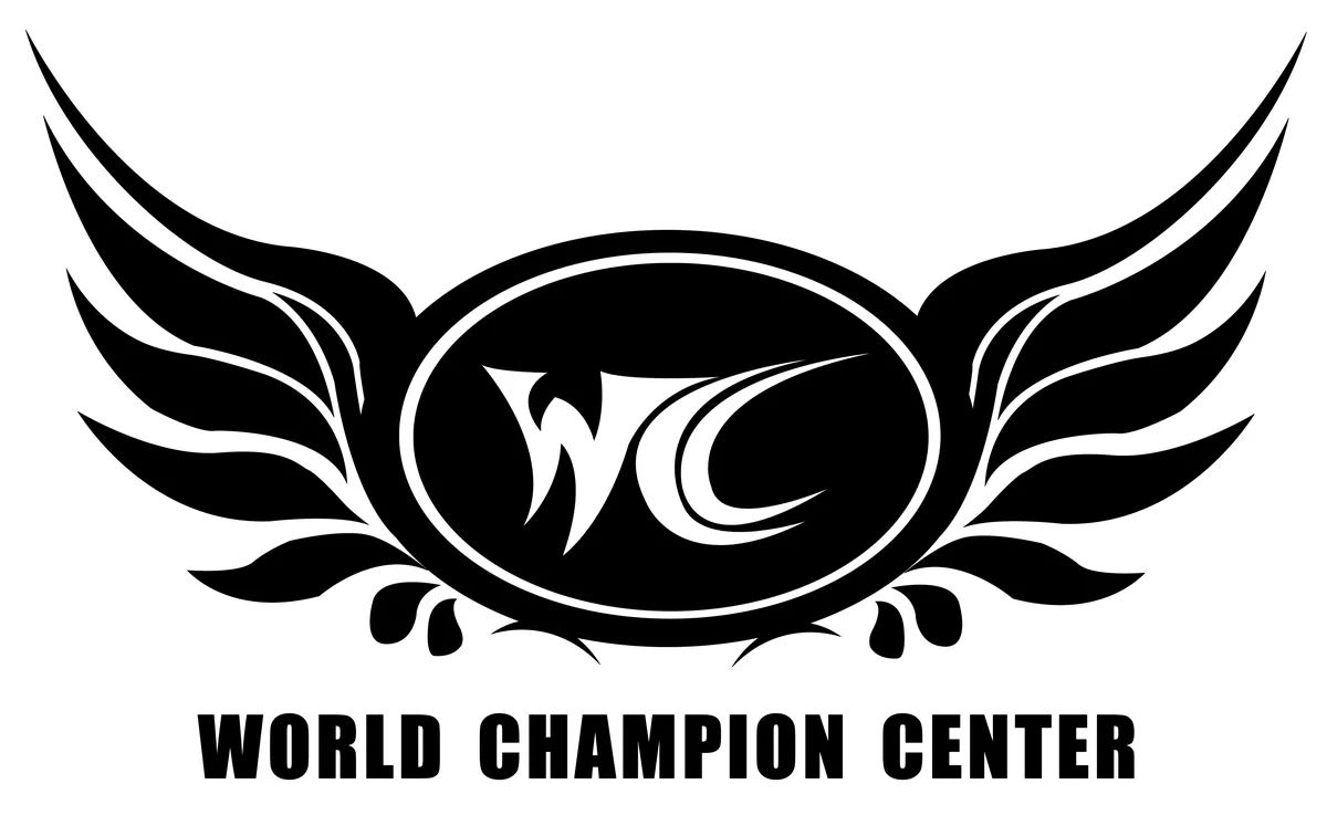 World Champion Center WCC Taekwondo Martial Arts School academy logo