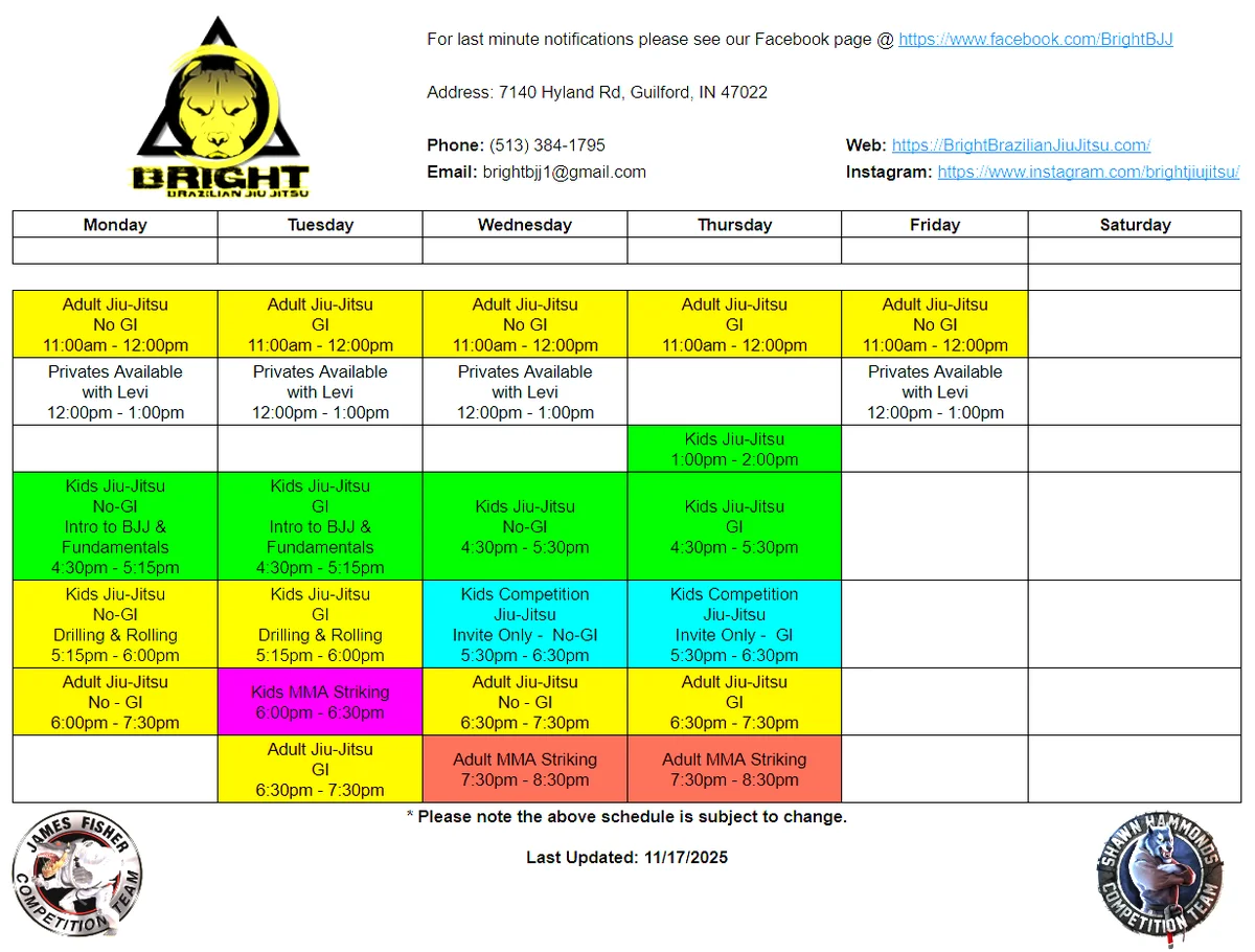 Bright Brazilian Jiu-Jitsu facility image