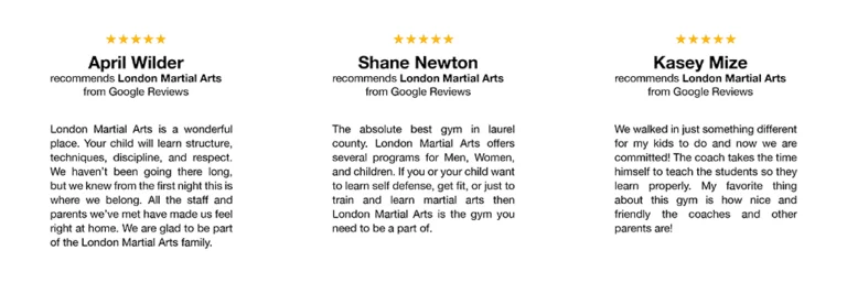 London Martial Arts academy photo