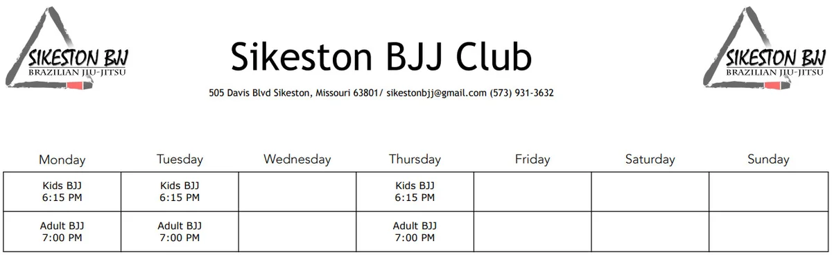 Sikeston BJJ Club academy logo