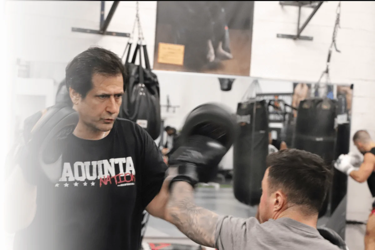 Longo and Weidman MMA academy photo