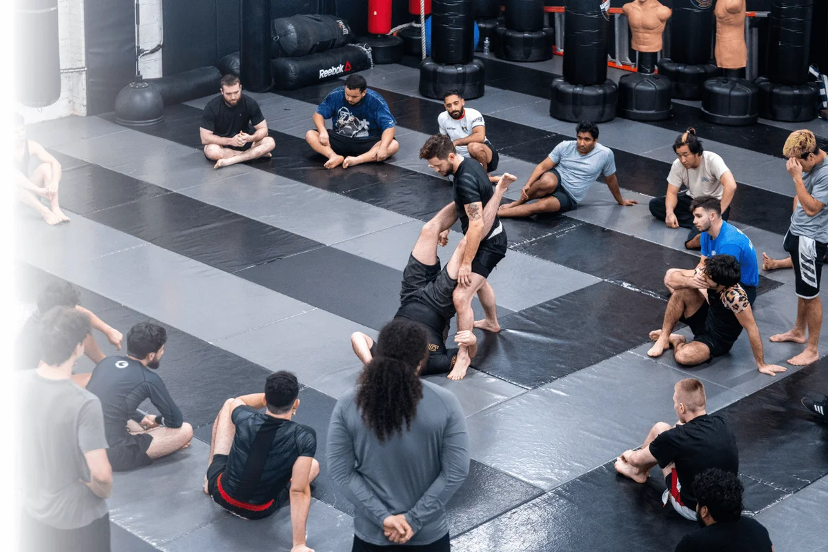 Longo and Weidman MMA academy photo