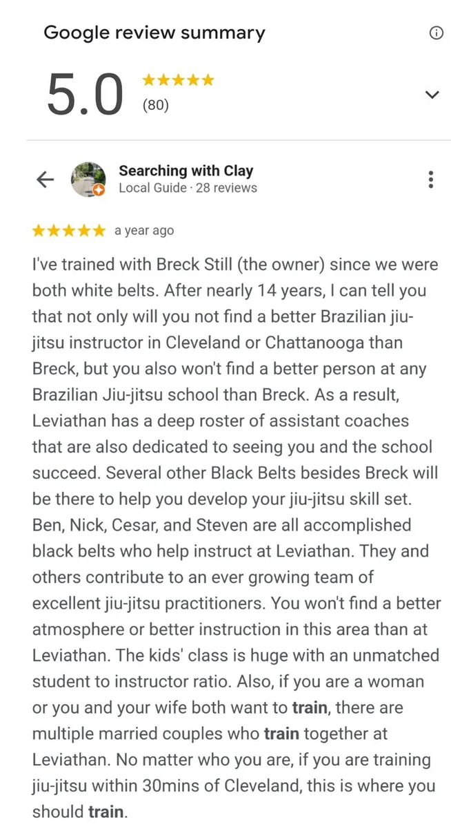 Leviathan Brazilian Jiu-Jitsu Academy facility image
