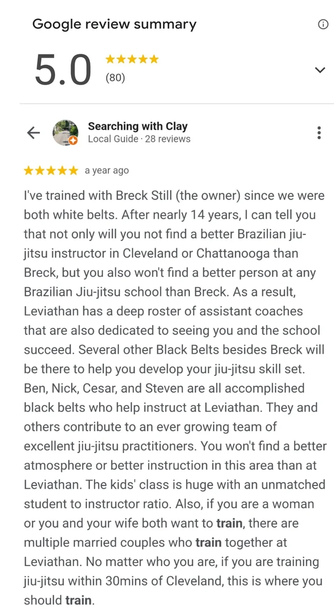 Leviathan Brazilian Jiu-Jitsu Academy facility image