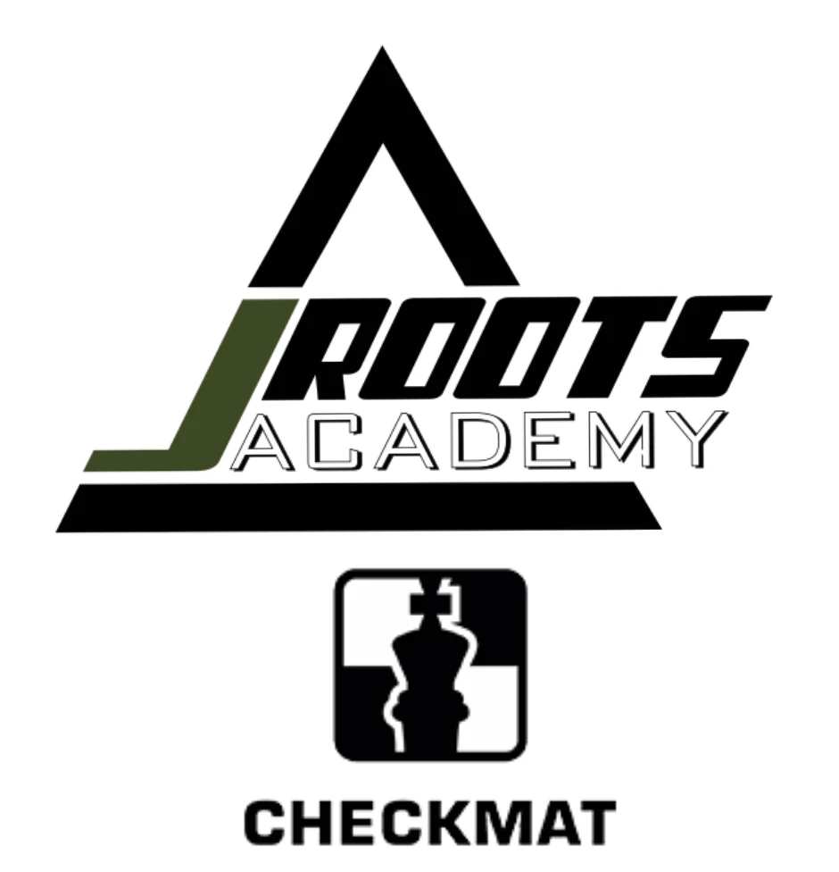Checkmat Brazilian Jiu-Jitsu JRoots Keller Academy academy logo