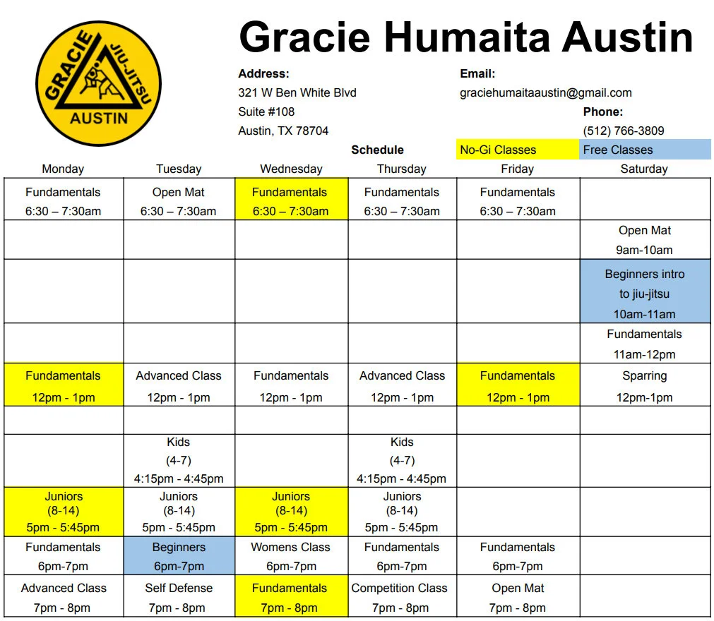 Gracie Humaita Austin facility image