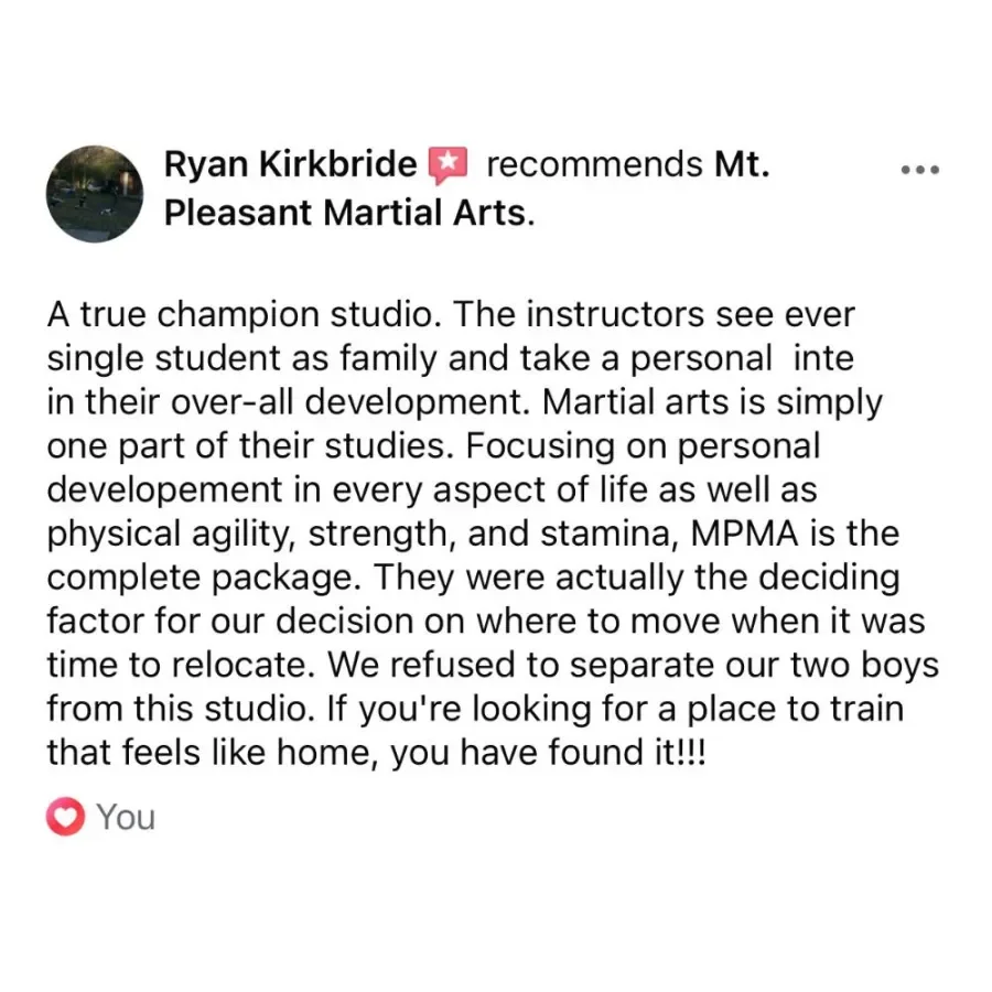Mount Pleasant Martial Arts facility image