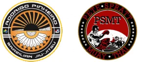 Rodrigo Pinheiro Brazilian Jiu-Jitsu, Pete Spratt Muay Thai academy logo